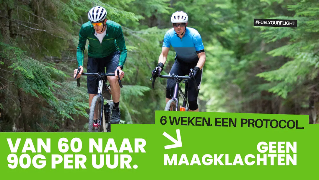 Darm trainen sport koolhydraten: 6-weken protocol naar 90g per uur