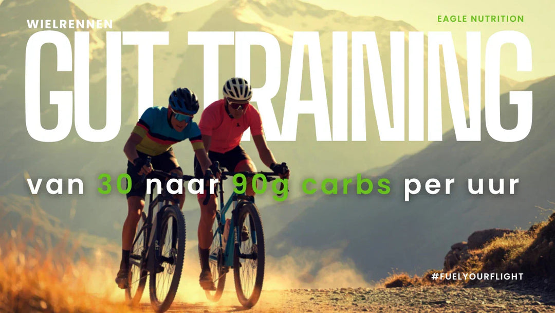 Gut training wielrennen: van 30 naar 90g carbs per uur