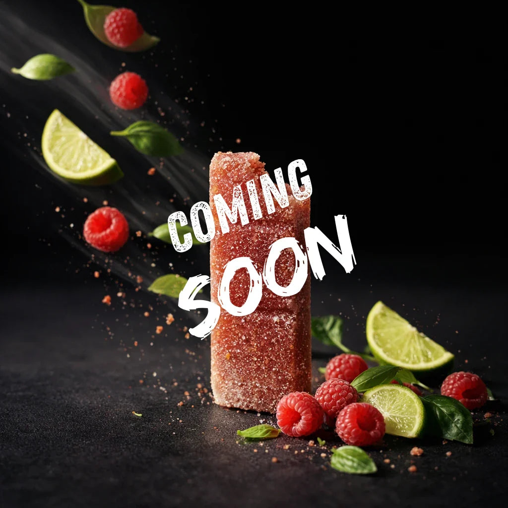 Fruit energie reep met framboos limoen smaak