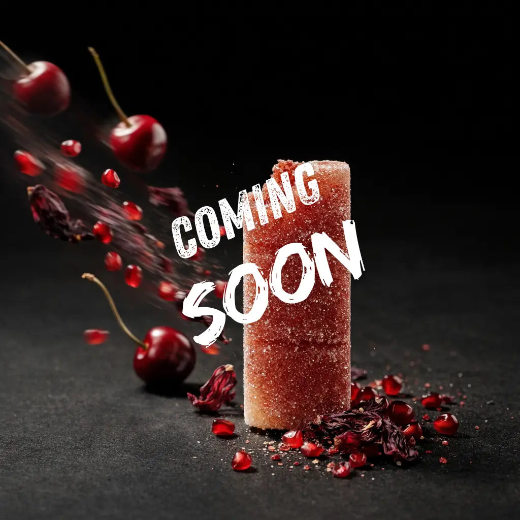 Fruit energie reep met kers granaatappel smaak